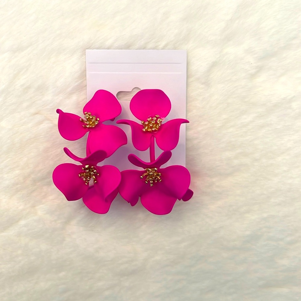 Flower earrings